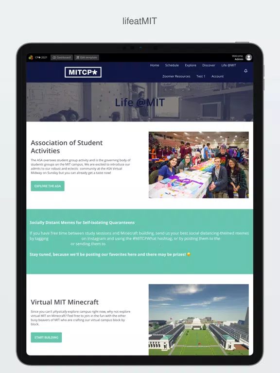 MIT CPW 2021 iPad  स्क्रीनशॉट