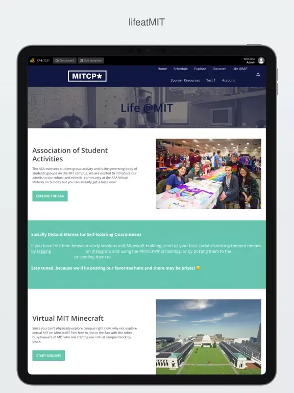 MIT CPW 2021 iPad 应用截图