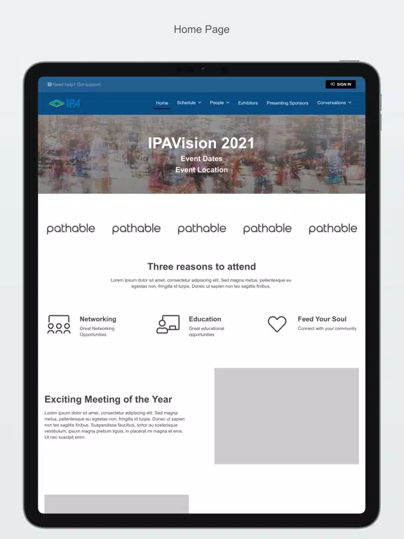 Zrzuty ekranu IPAVison 2021 iPad 