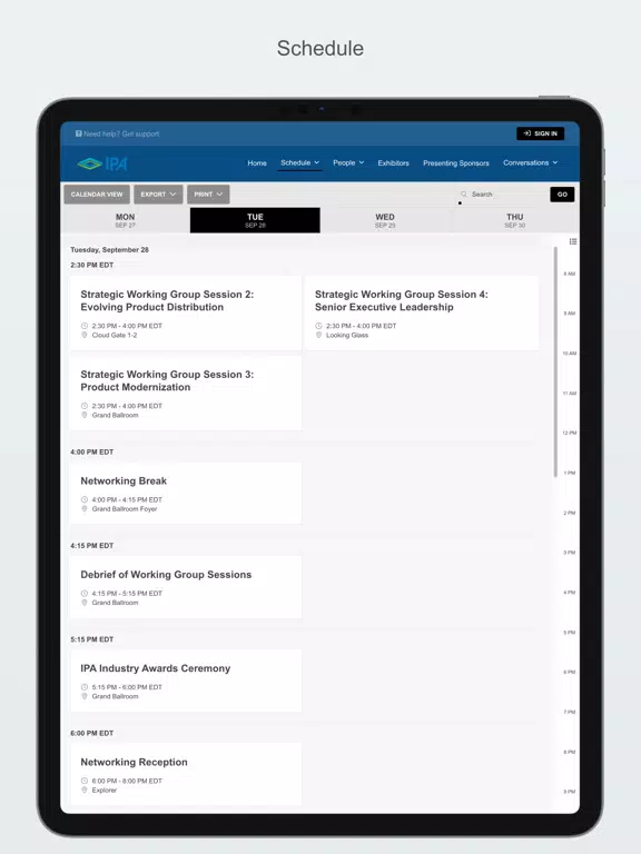 Zrzuty ekranu IPAVison 2021 iPad 