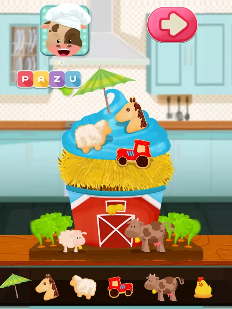 Capturas de tela do Cupcake Chefs - Making & Cooking Cupcakes Game for Kids, by Pazu iPad 