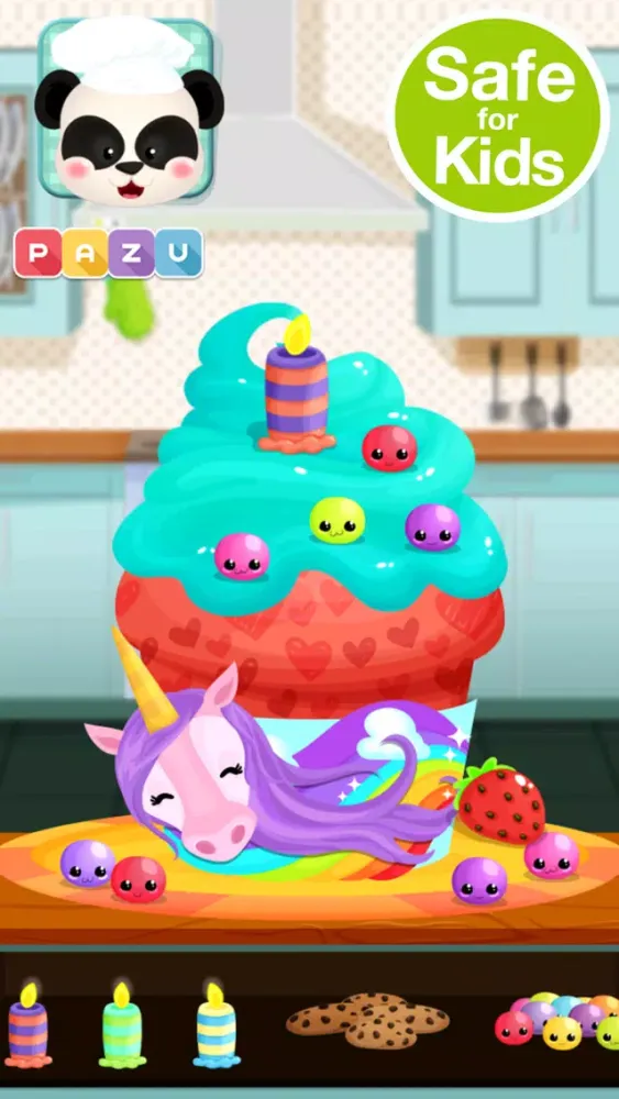 Capturas de tela do Cupcake Chefs - Making & Cooking Cupcakes Game for Kids, by Pazu