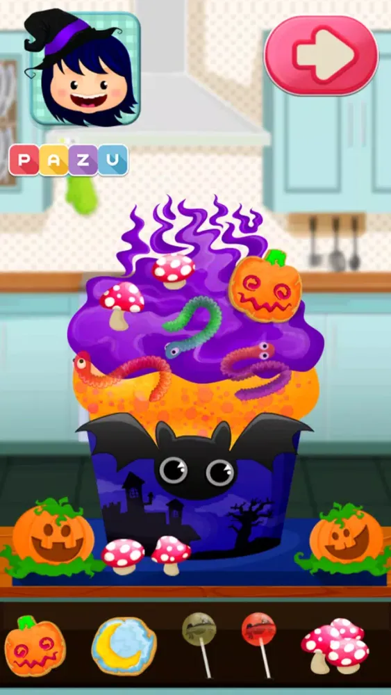 Capturas de tela do Cupcake Chefs - Making & Cooking Cupcakes Game for Kids, by Pazu
