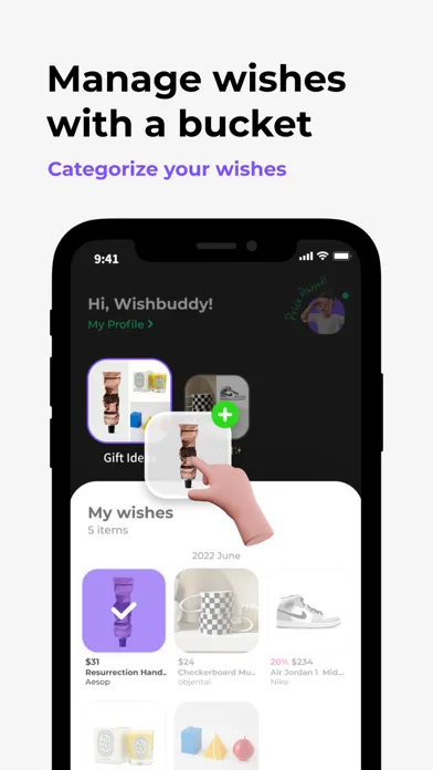 Wishbuddy Screenshots