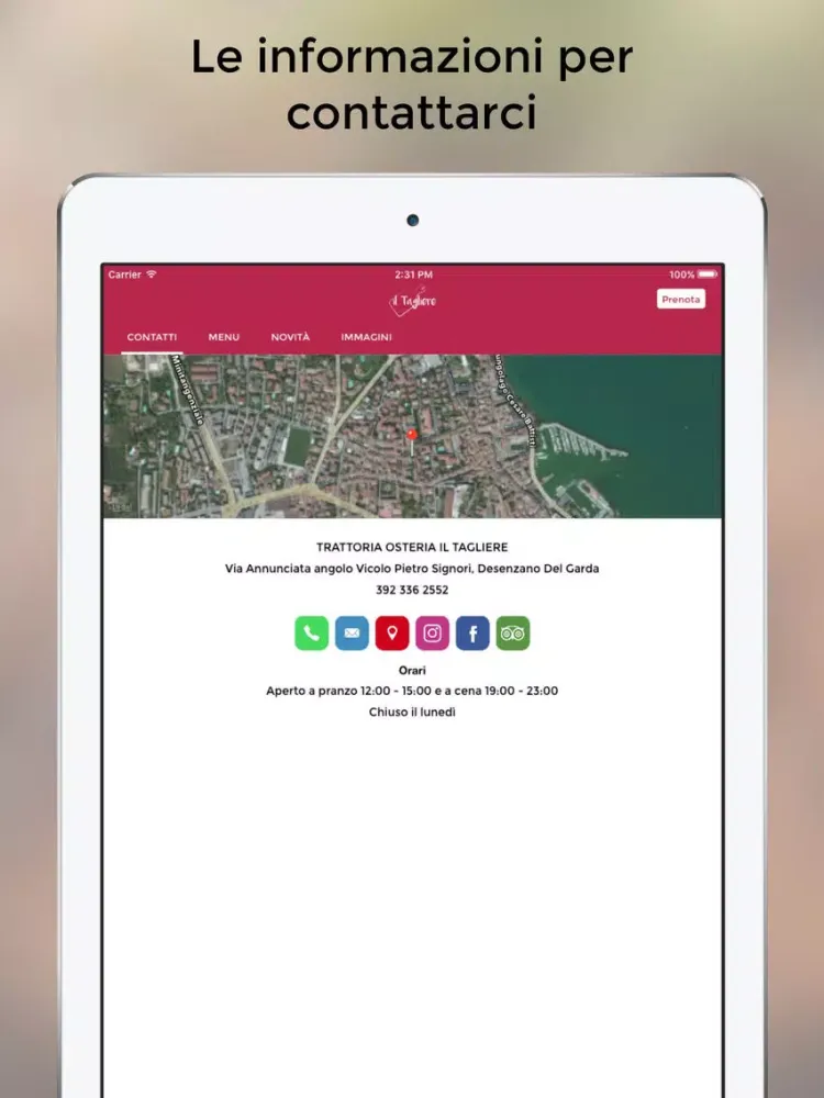 Скриншоты il Tagliere - Trattoria a Desenzano del Garda iPad 