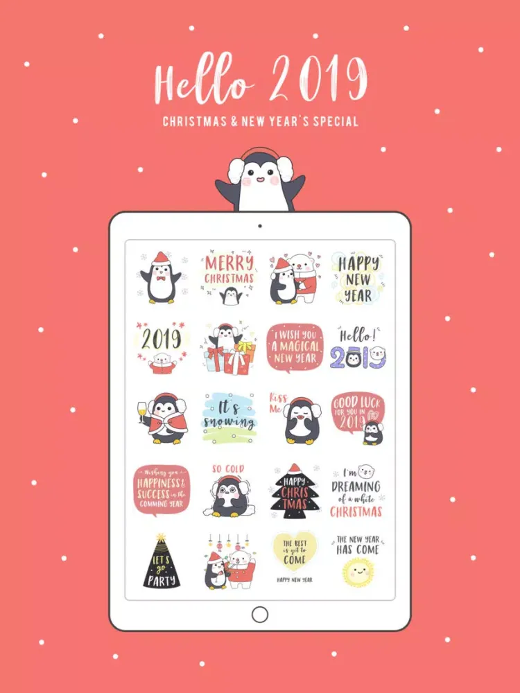 صور Hello 2019 & Christmas special iPad 