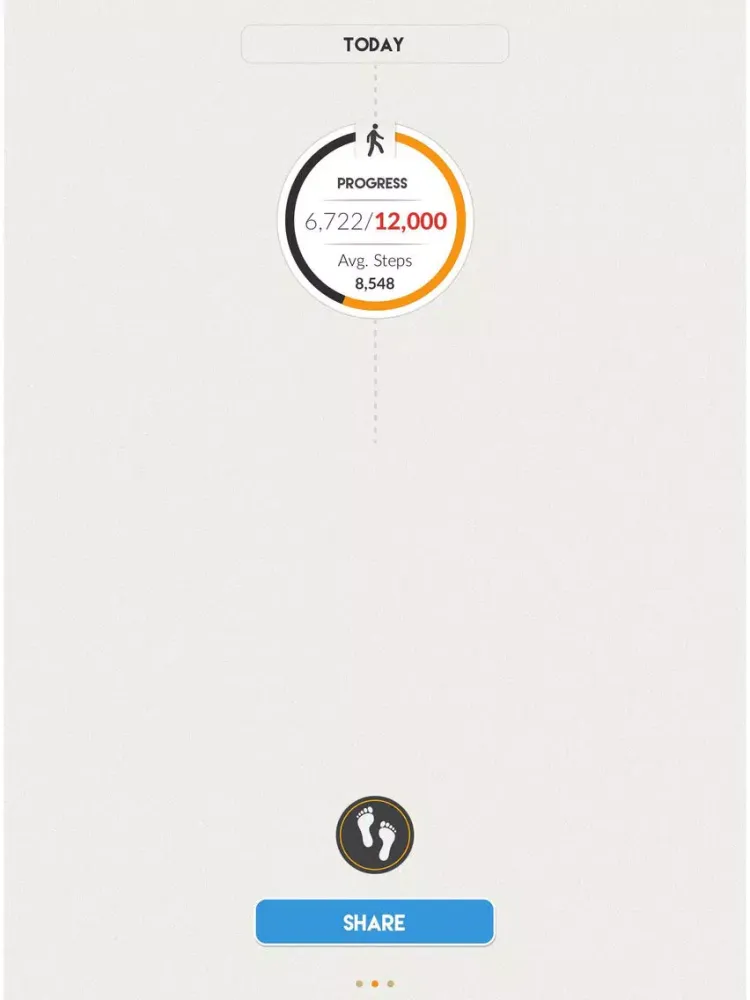 Step by Step Pedometer Tracker iPad  স্ক্রিনশট