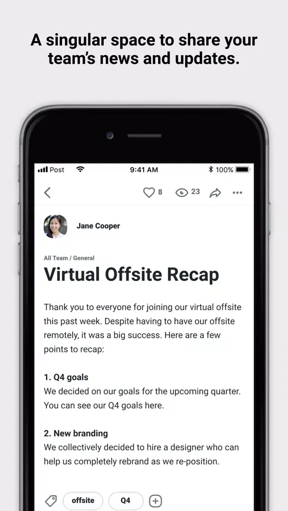 Post.co Screenshots