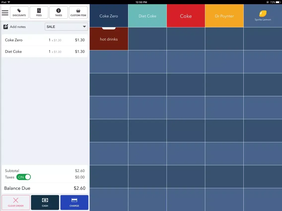 Capturas de tela do Cloud Register iPad 