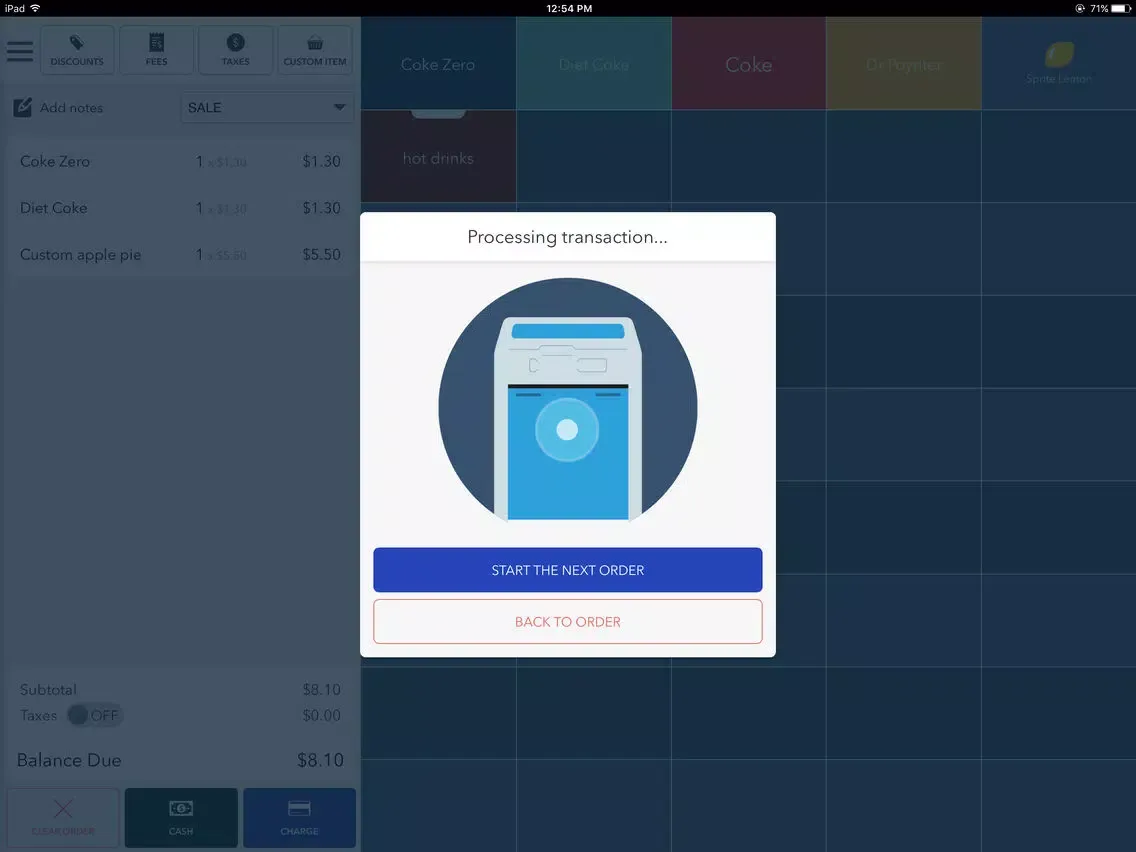 Capturas de tela do Cloud Register iPad 