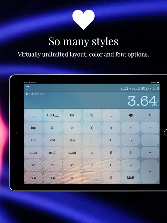 CALC Prime iPad  Screenshots