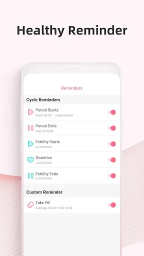 Period tracker by PinkBird应用截图
