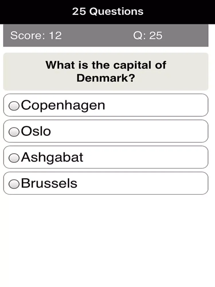 Countries & Capitals Quiz Worldwide iPad  Screenshots