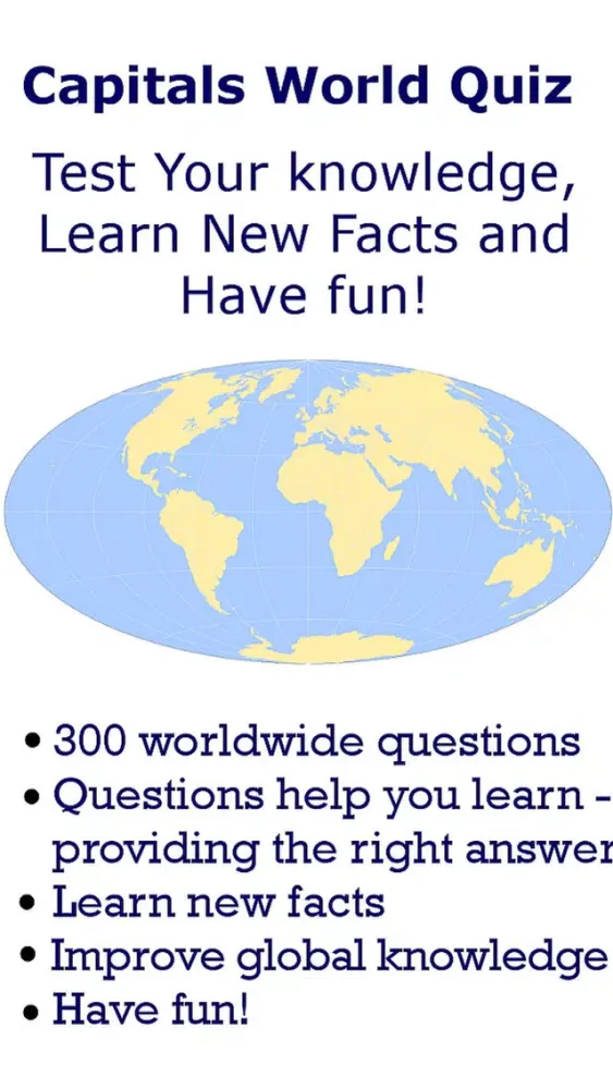 Countries & Capitals Quiz Worldwide Screenshots