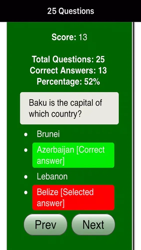 Countries & Capitals Quiz Worldwide Screenshots