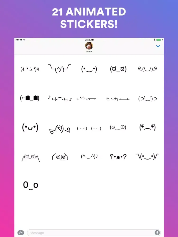 Rando Emoji - Animated text kaomoji iPad  Screenshots