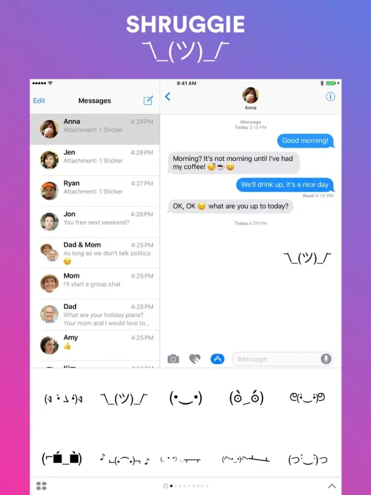 Rando Emoji - Animated text kaomoji iPad  Screenshots