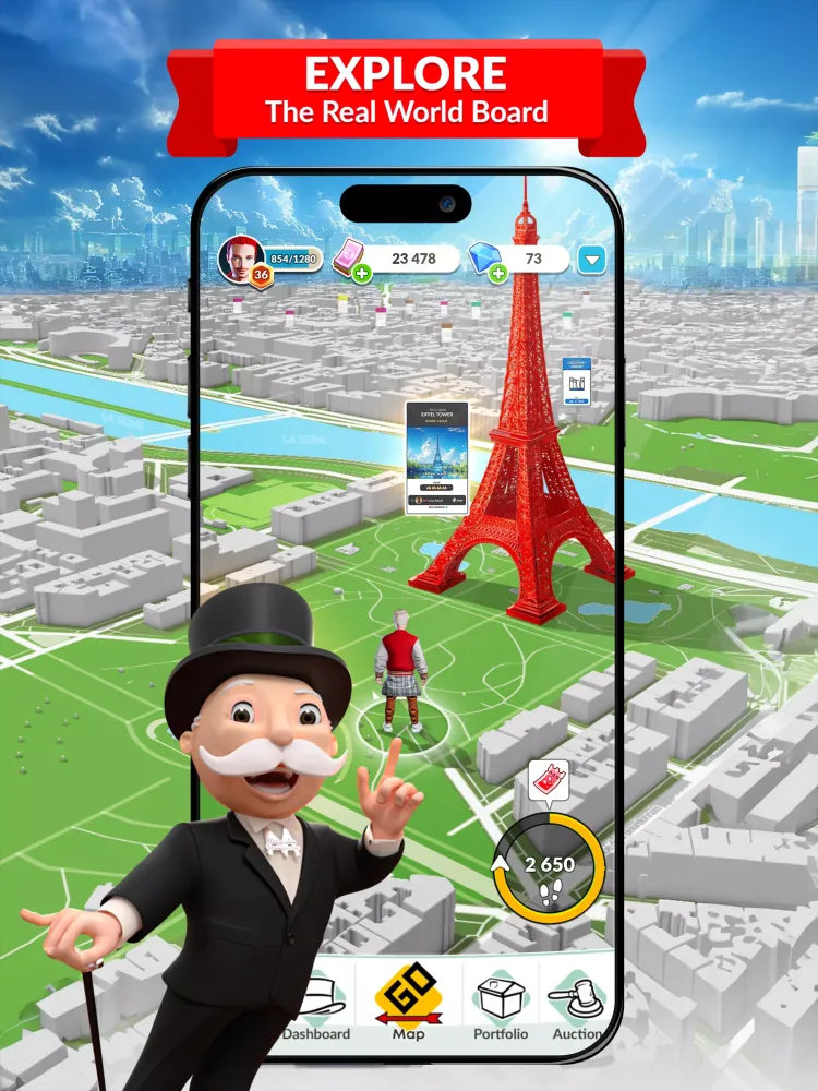 Capturas de pantalla de Monopoly World