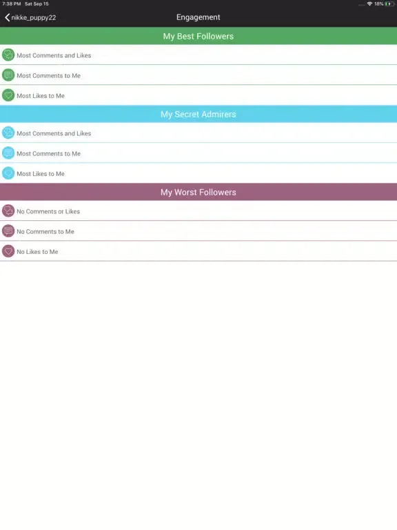 Capturas de tela do Followers Plus + For Instagram iPad 