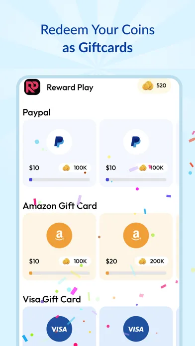Reward Play Screenshots