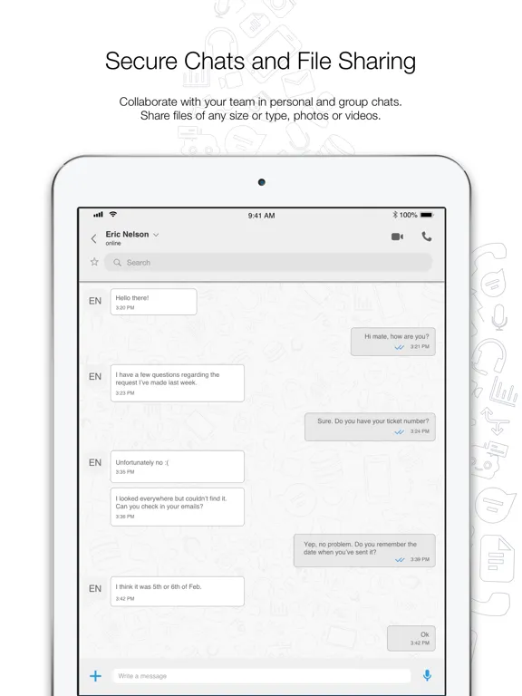 Captures d'écran de Advanced VoIP Solutions iPad 