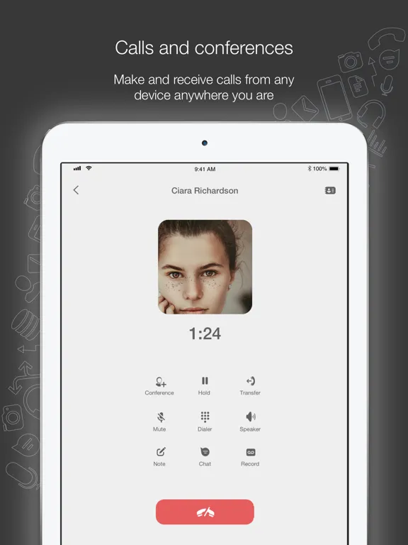 Capturas de pantalla de DataPhone Softphone iPad 