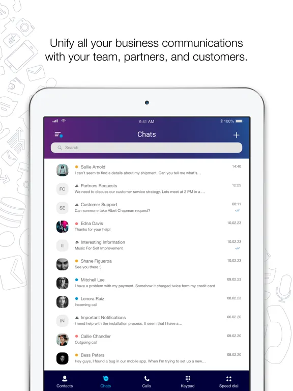 UCOM Call iPad  Screenshots
