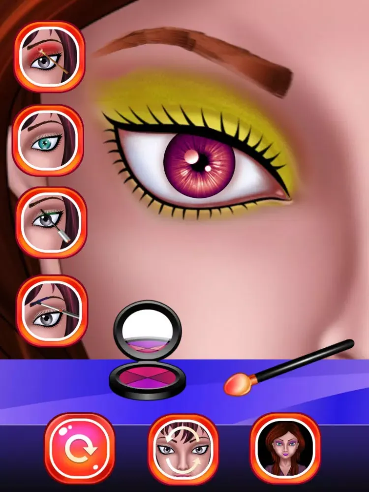Скриншоты Eye Makeup Beauty Salon for Girls : makeover game for girl and kids ! iPad 