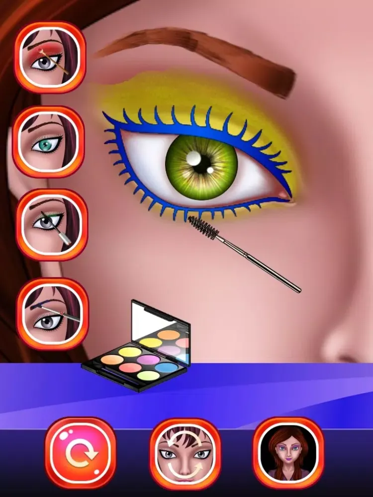 Скриншоты Eye Makeup Beauty Salon for Girls : makeover game for girl and kids ! iPad 