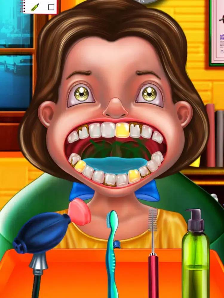 Dentist for Kids : treat patients in a Crazy Dentist clinic ! iPad 應用截圖