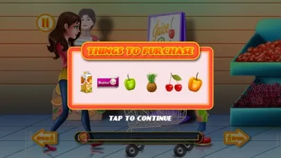 Ảnh chụp màn hình của Shopping Game Kids Supermarket  help mom with the shopping list and to pay the cashier ! FREE