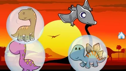 ภาพหน้าจอของ Dino Bubbles for Toddlers : discover the Dinosaurs ! FREE App
