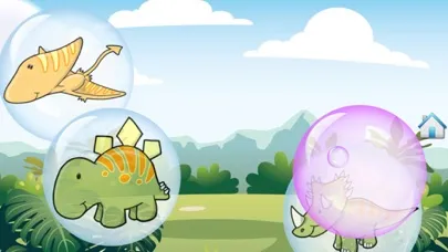 ภาพหน้าจอของ Dino Bubbles for Toddlers : discover the Dinosaurs ! FREE App