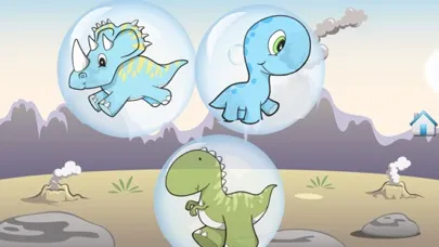 ภาพหน้าจอของ Dino Bubbles for Toddlers : discover the Dinosaurs ! FREE App