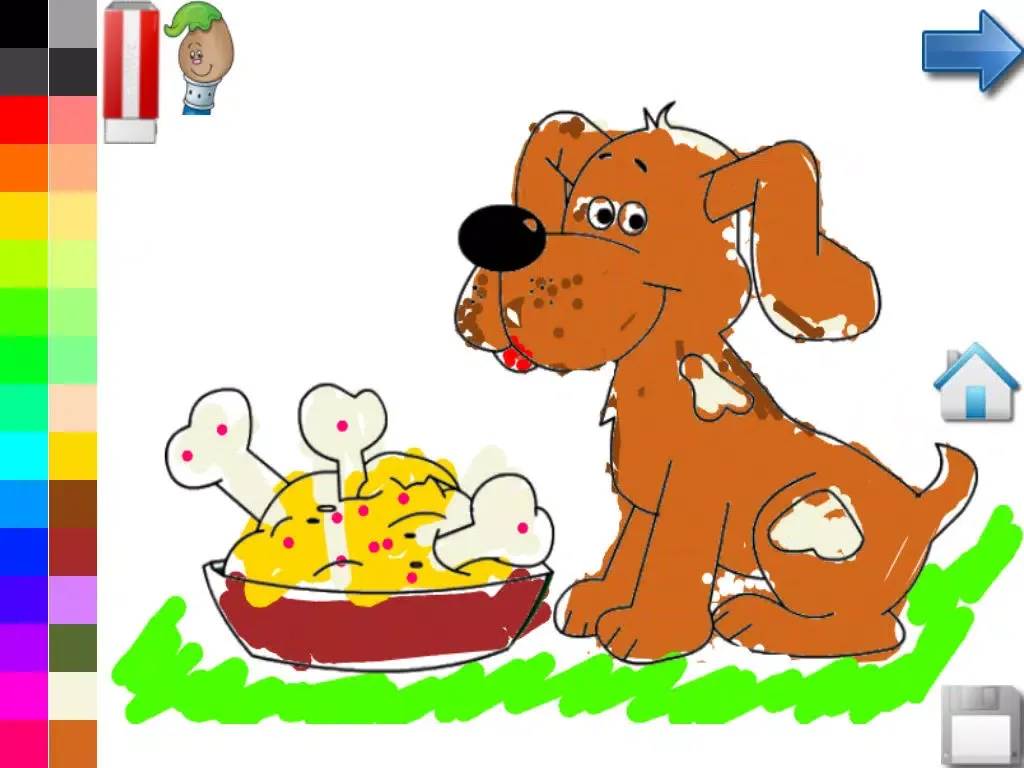 Coloring Book for Toddlers: Dogs ! Color your favorite Puppy coloring pages iPad 應用截圖