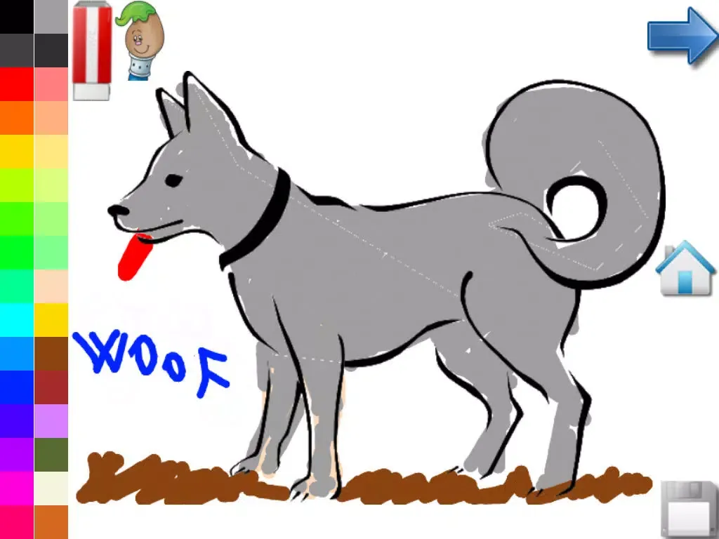 Coloring Book for Toddlers: Dogs ! Color your favorite Puppy coloring pages iPad 應用截圖