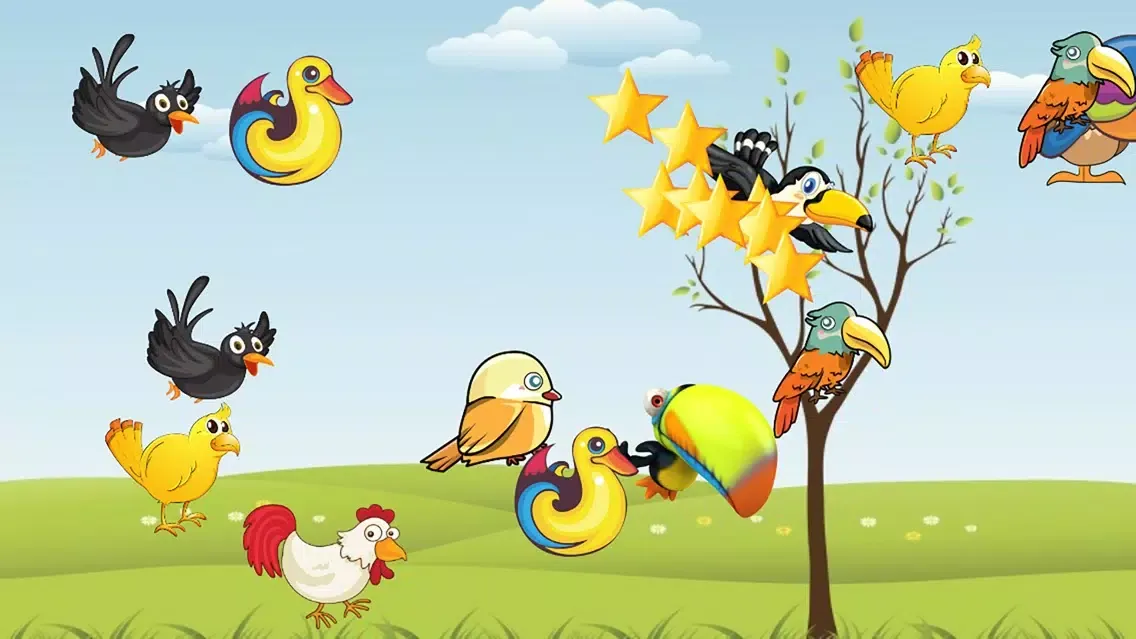 Captures d'écran de Flying Birds Match Games for Toddlers and Kids