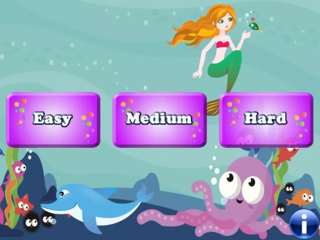 Mermaids and Fishes for Toddlers and Kids : discover the ocean ! iPad  Ekran Görüntüleri