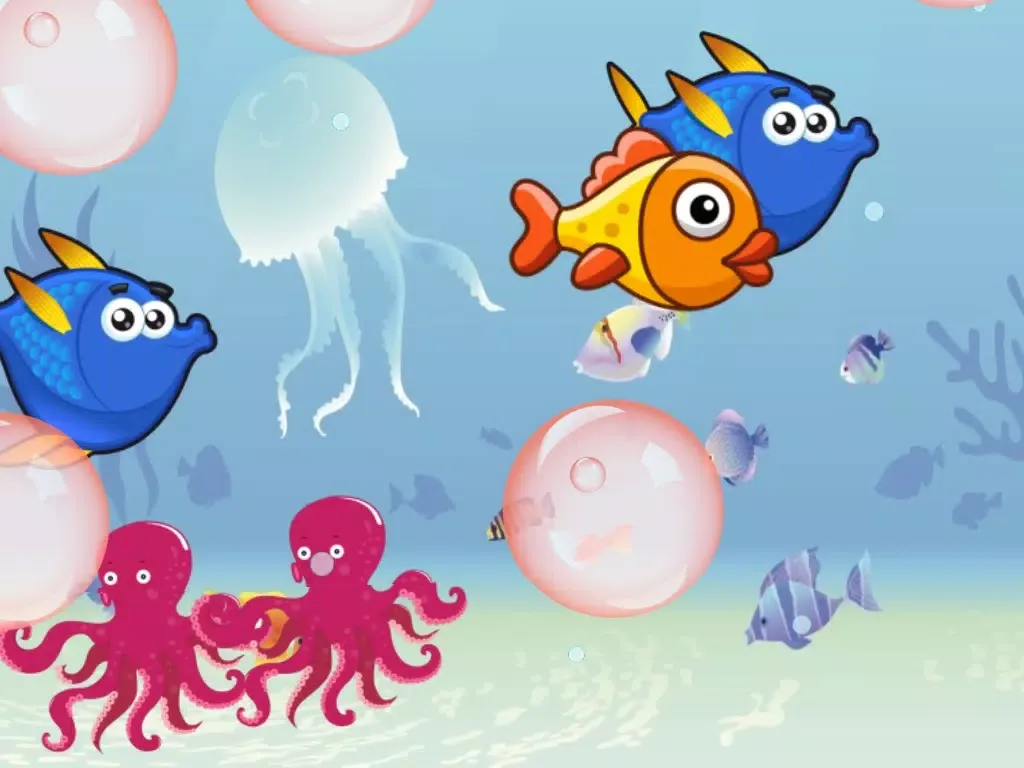 Mermaids and Fishes for Toddlers and Kids : discover the ocean ! iPad  Ekran Görüntüleri