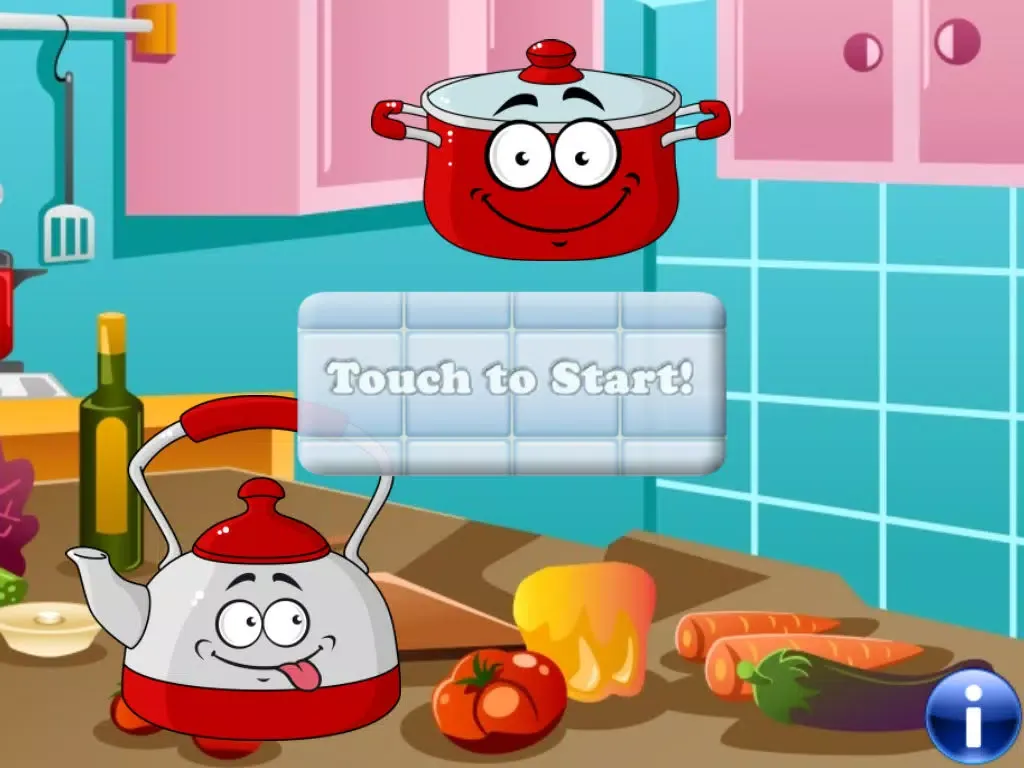 Food for Kids and Toddlers : puzzle games in the Kitchen ! iPad  스크린샷
