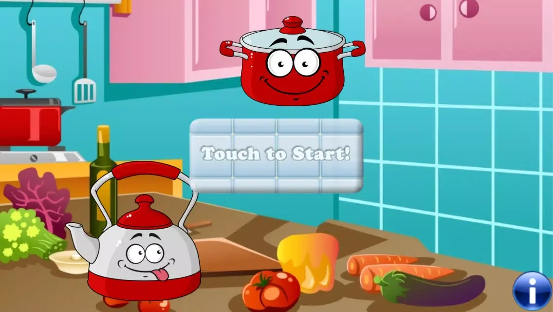 Food for Kids and Toddlers : puzzle games in the Kitchen ! 스크린샷