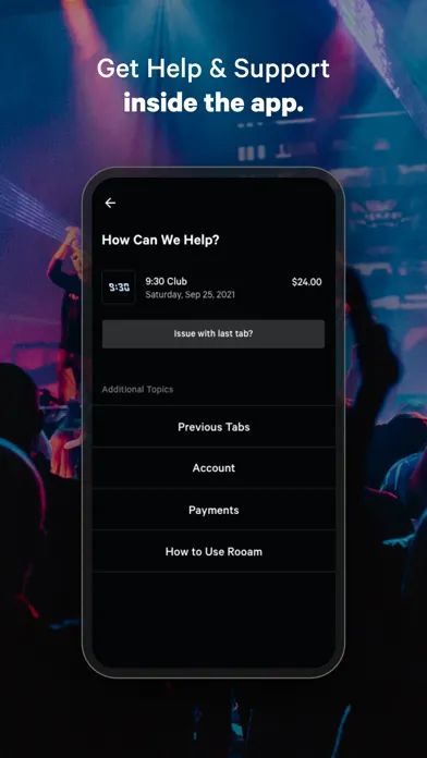 Tangkapan skrin Rooam: Pay From Your Phone