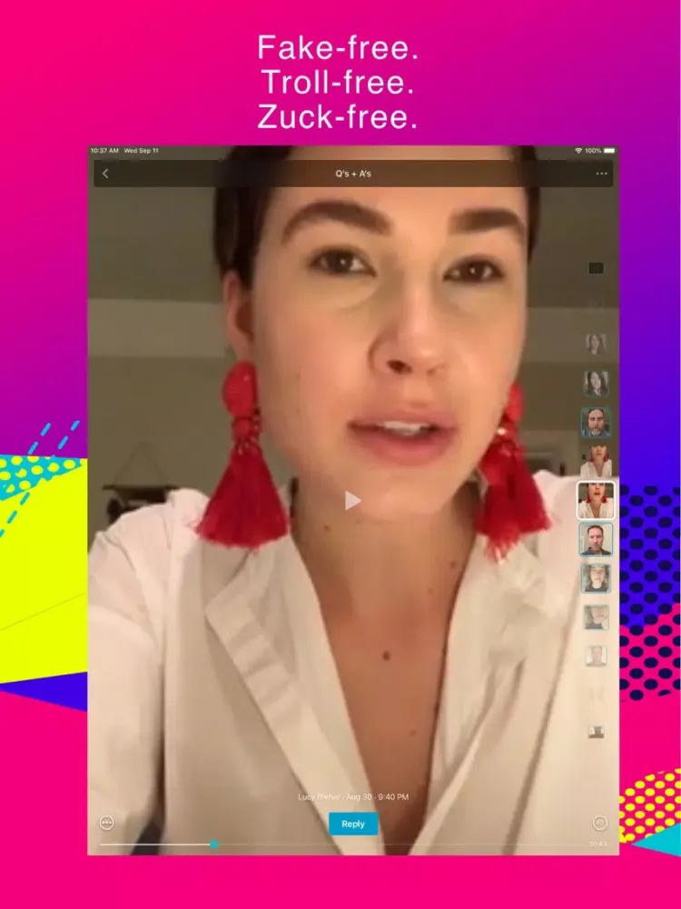 Screenshot di SAY-Group video chat messenger iPad 