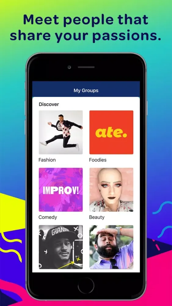 Screenshot di SAY-Group video chat messenger
