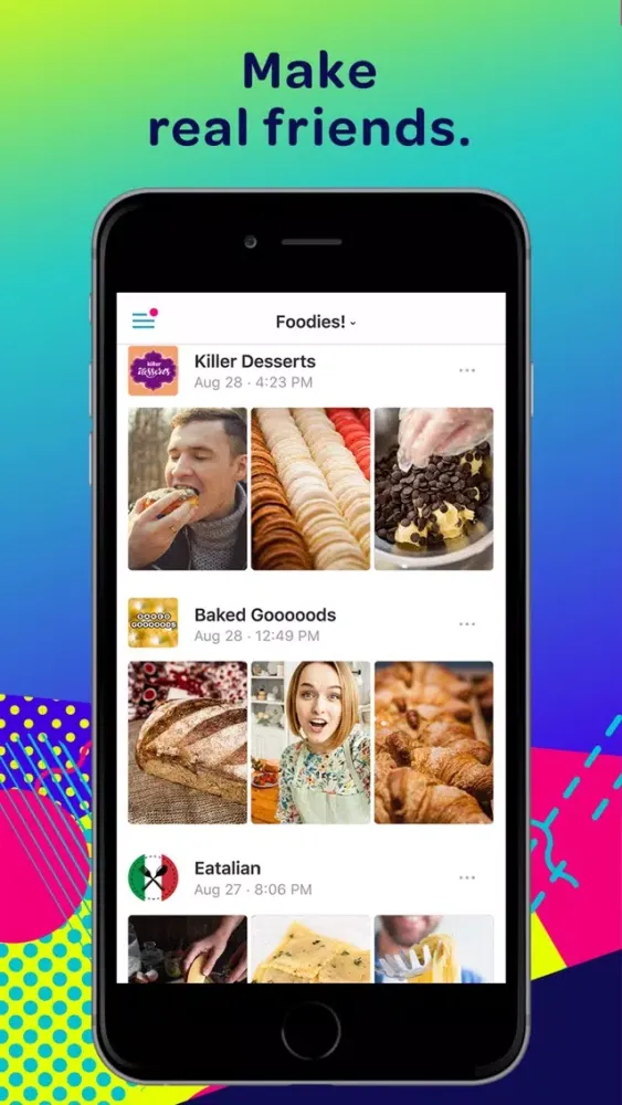 Screenshot di SAY-Group video chat messenger