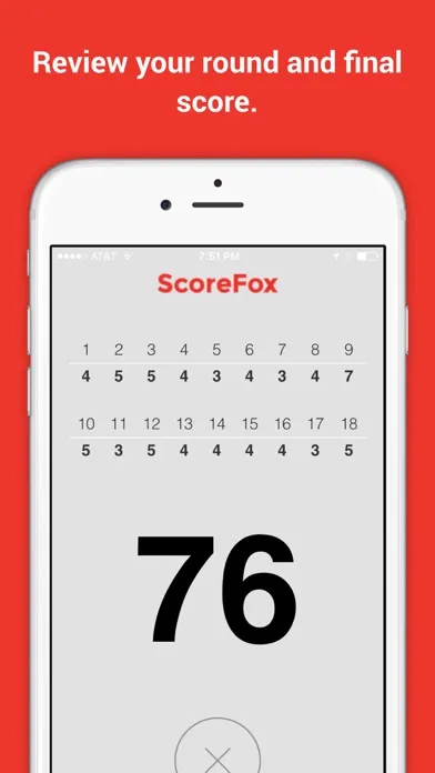 ScoreFox - Simple Golf Scoring স্ক্রিনশট