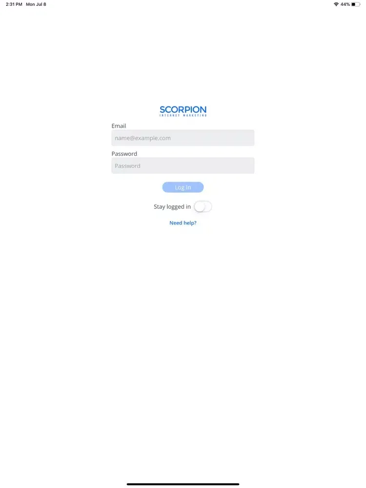 Zrzuty ekranu Scorpion Home iPad 