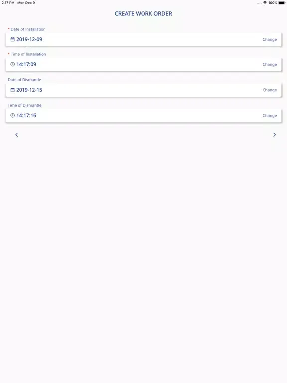 Work Order Digitalization iPad  Ekran Görüntüleri