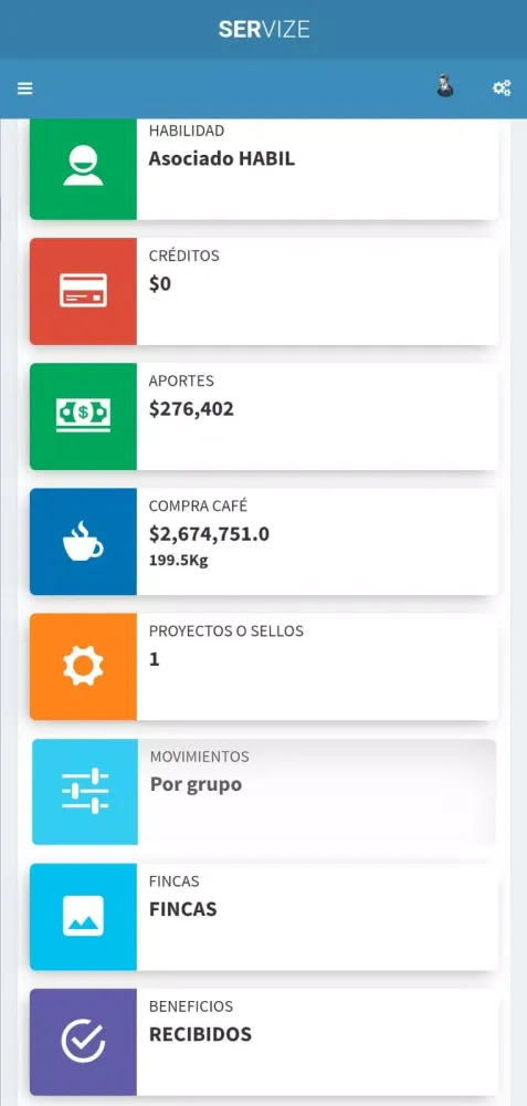 CAFISUR Servize Screenshots