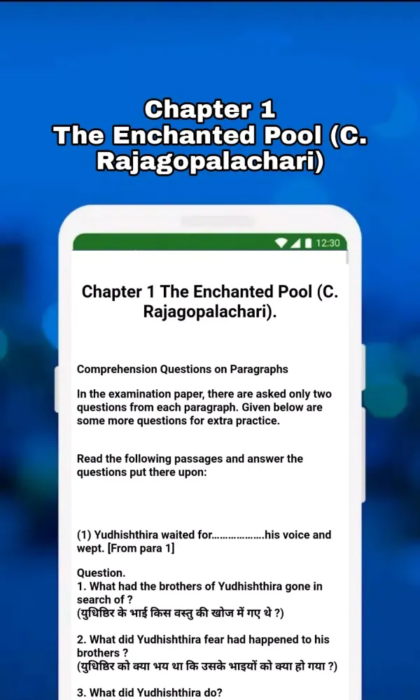 Class X English Solution NCERT Screenshots